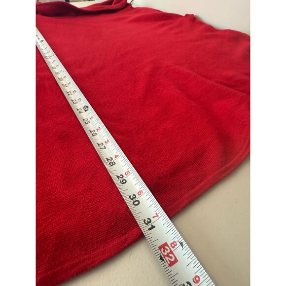 Talbots Red Tunic Sweater Size 2X Mock Turtleneck - Picture 3 of 8